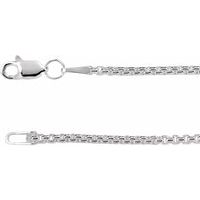 Sterling Silver 1.8 mm Rounded Box Chain 7