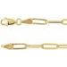 18K Yellow Gold-Plated Sterling Silver 3.85 mm Elongated Flat Link 18