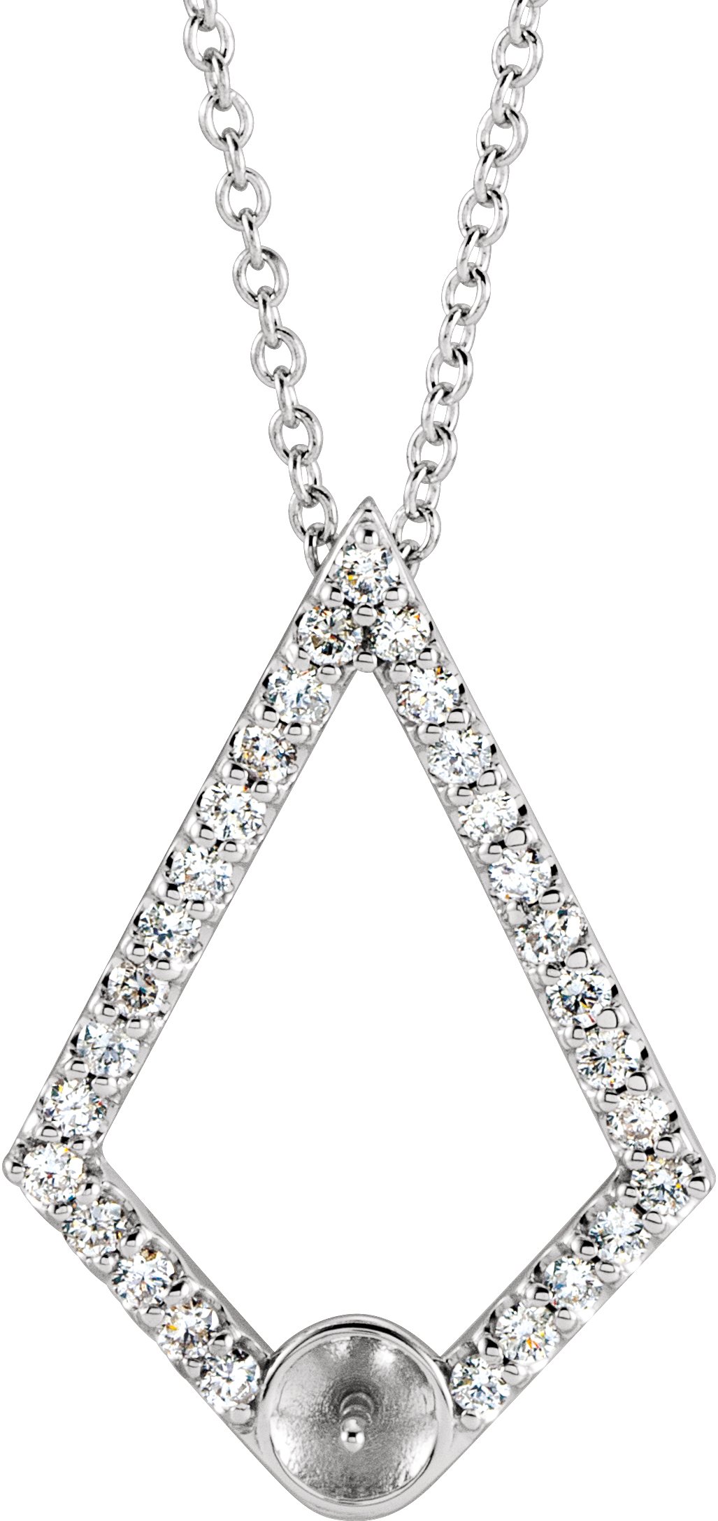 Pearl Geometric Necklace or Pendant