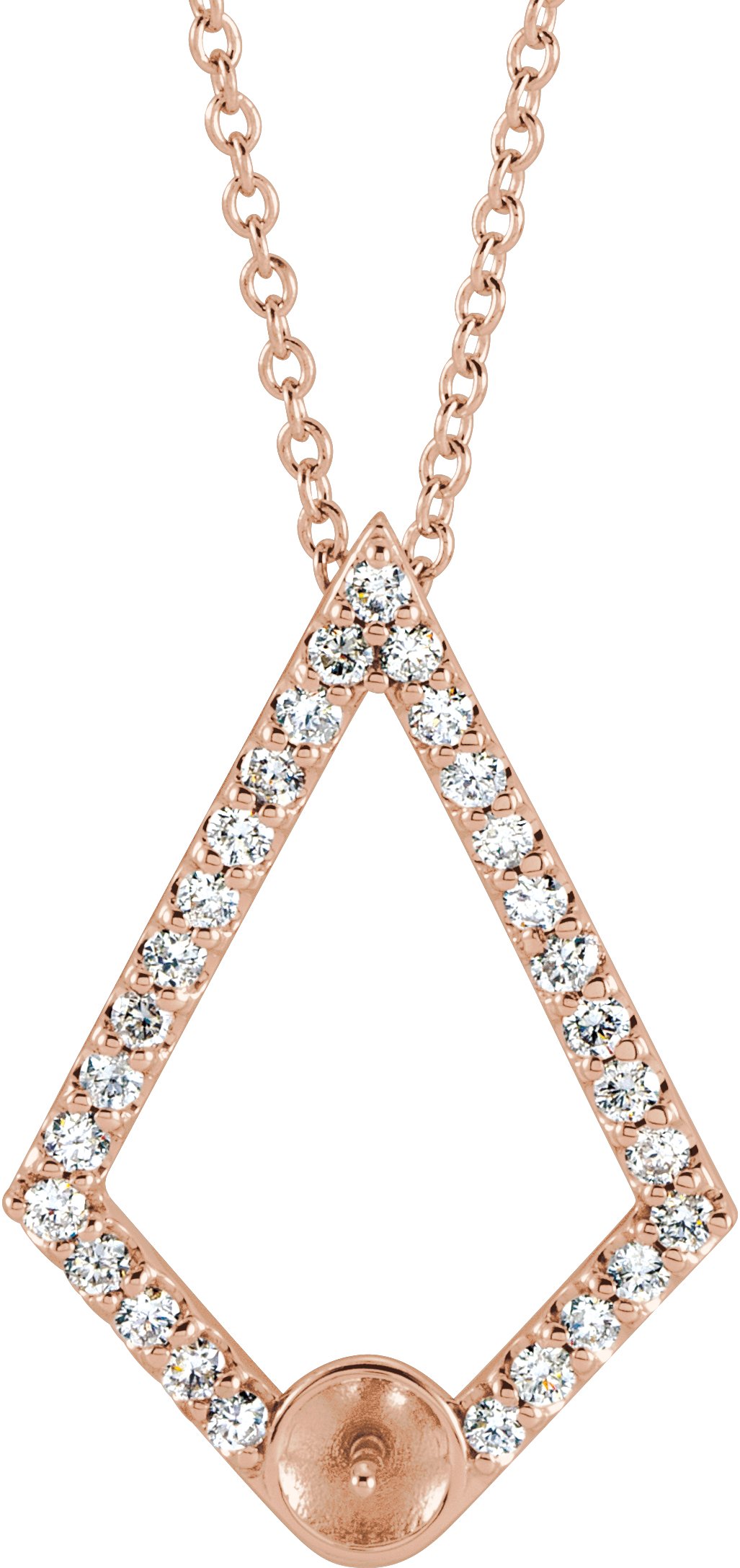 Pearl Geometric Necklace or Pendant
