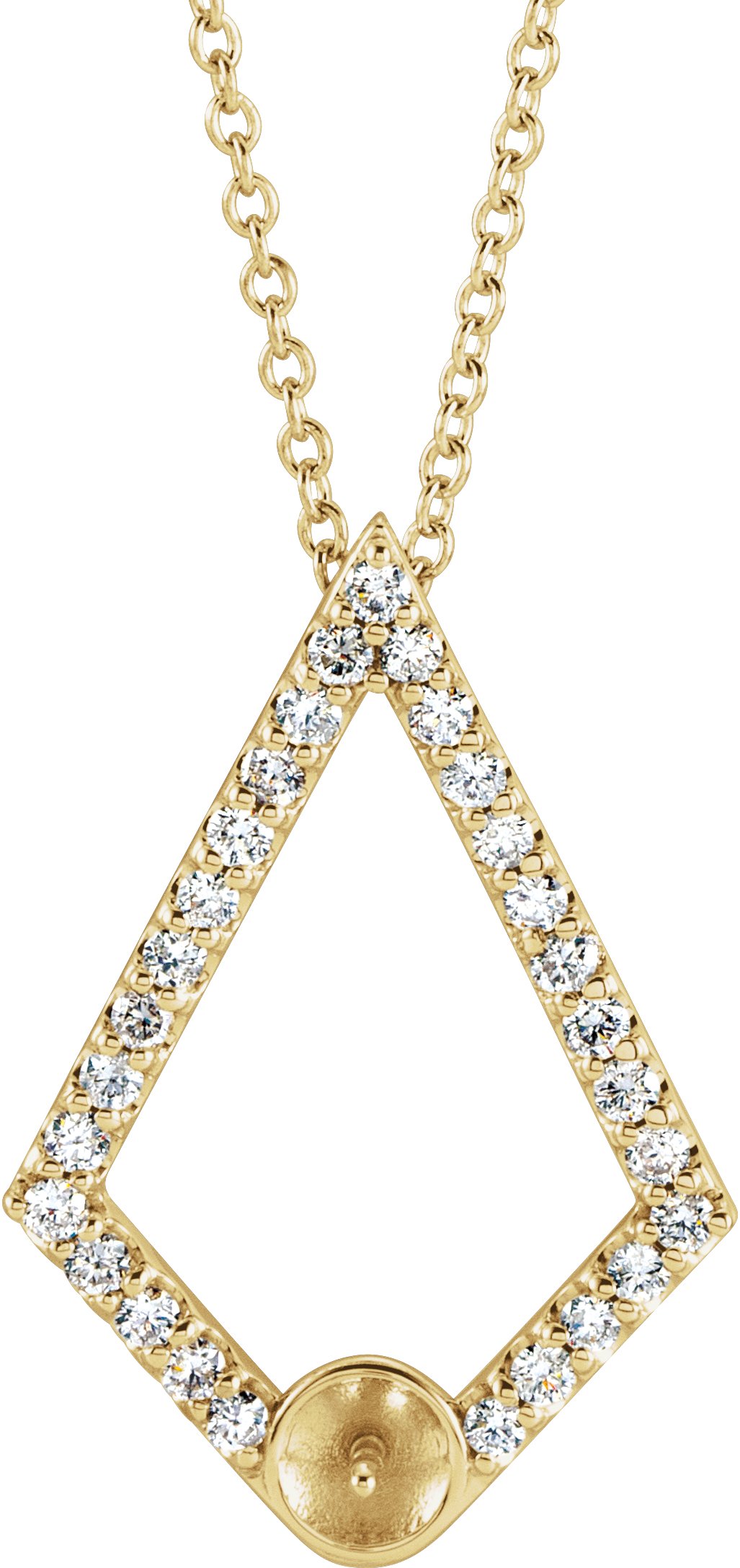 Pearl Geometric Necklace or Pendant