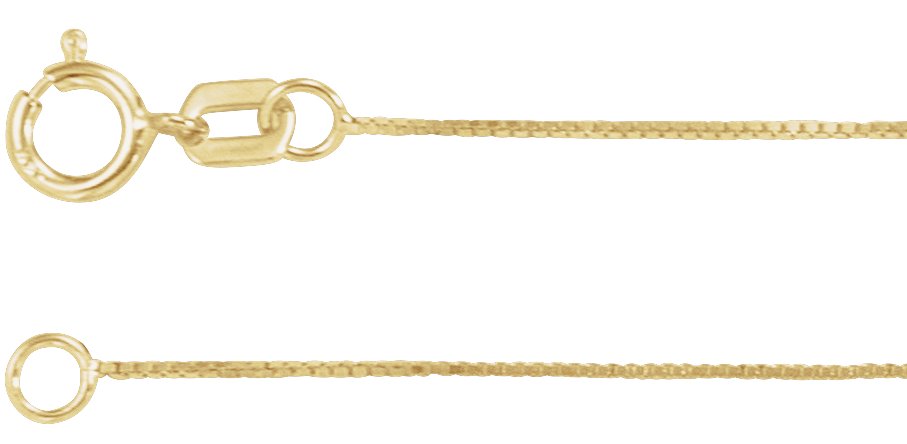 14K Yellow .55 mm Box 18