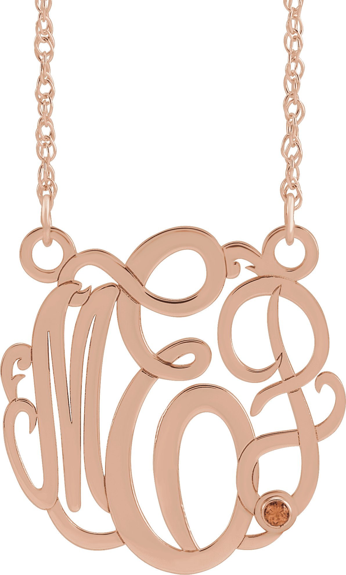 Script Monogram Necklace