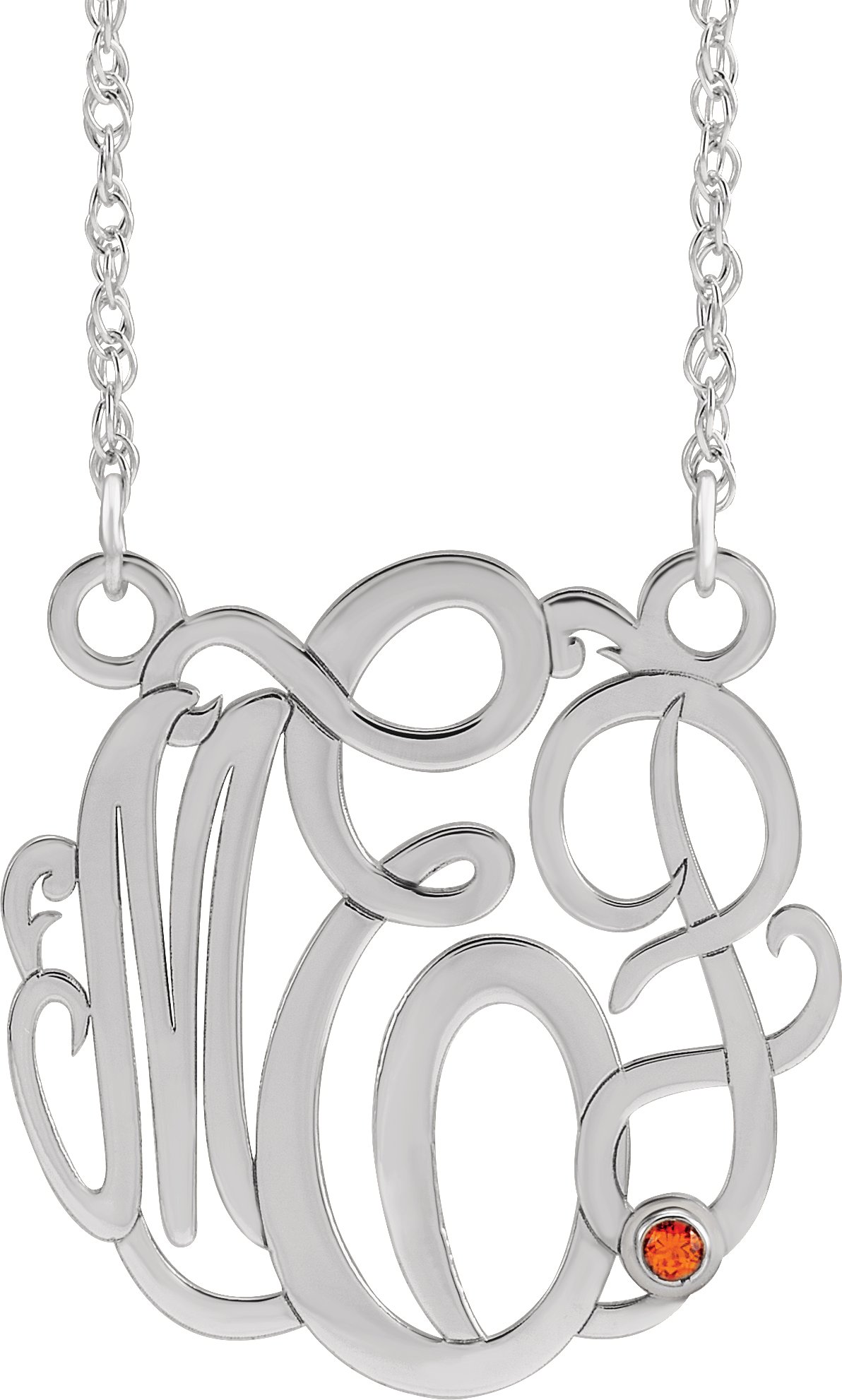 Script Monogram Necklace