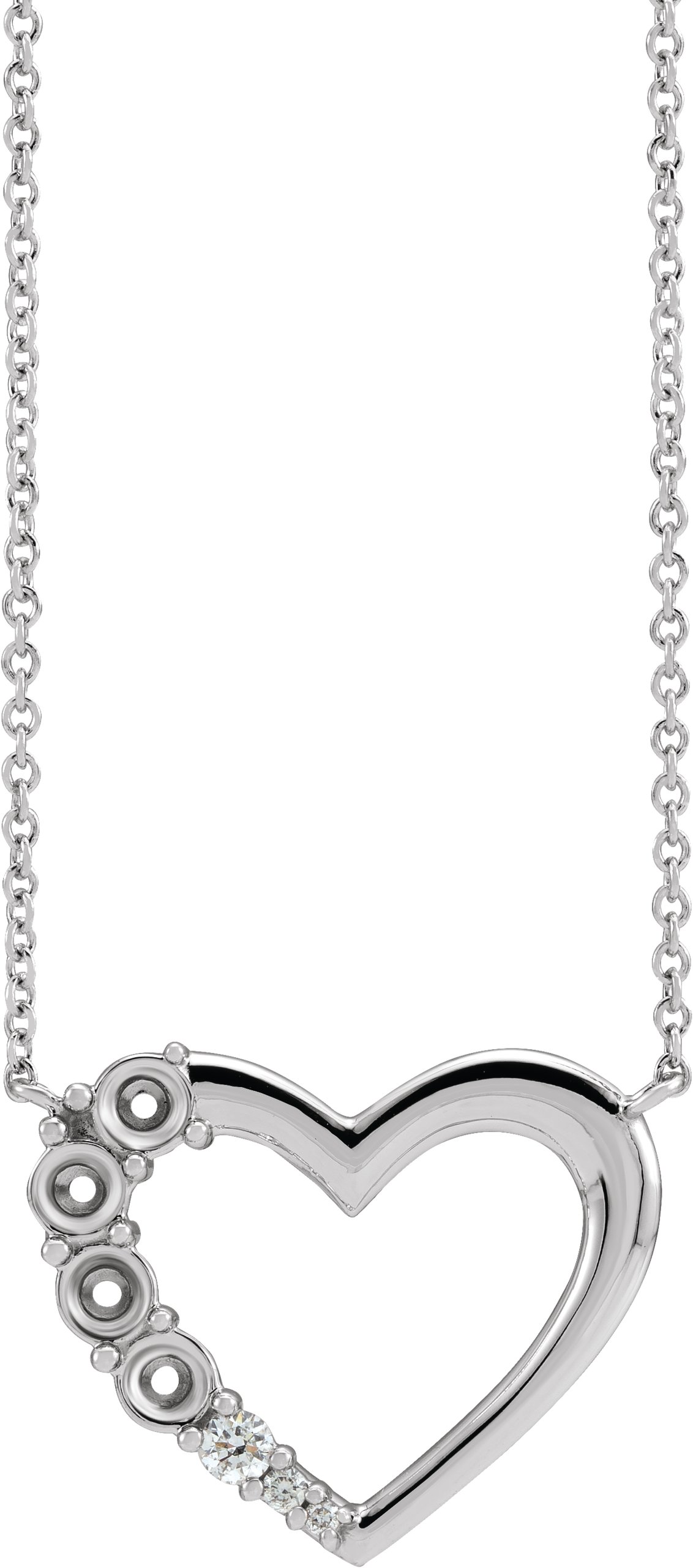 Family Heart Necklace or Center