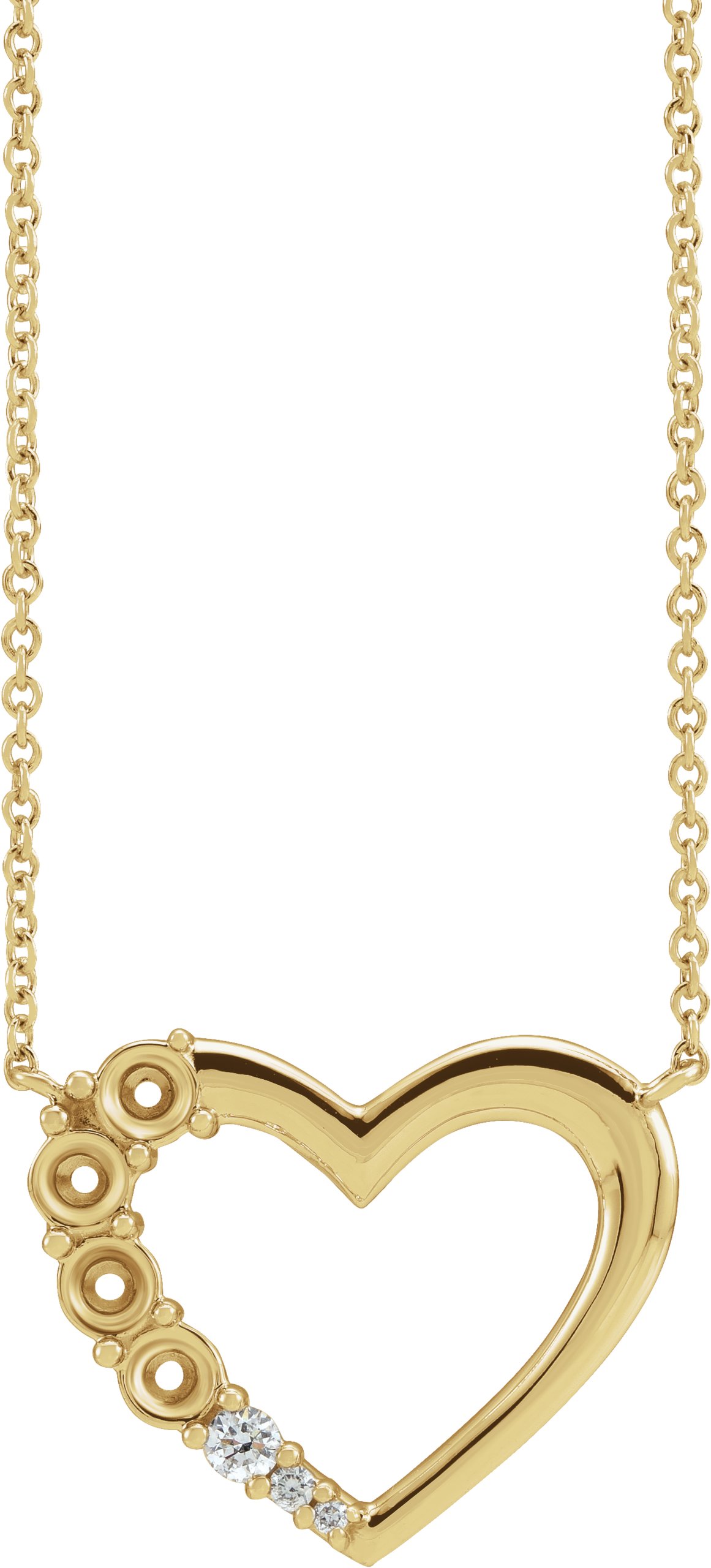 Family Heart Necklace or Center