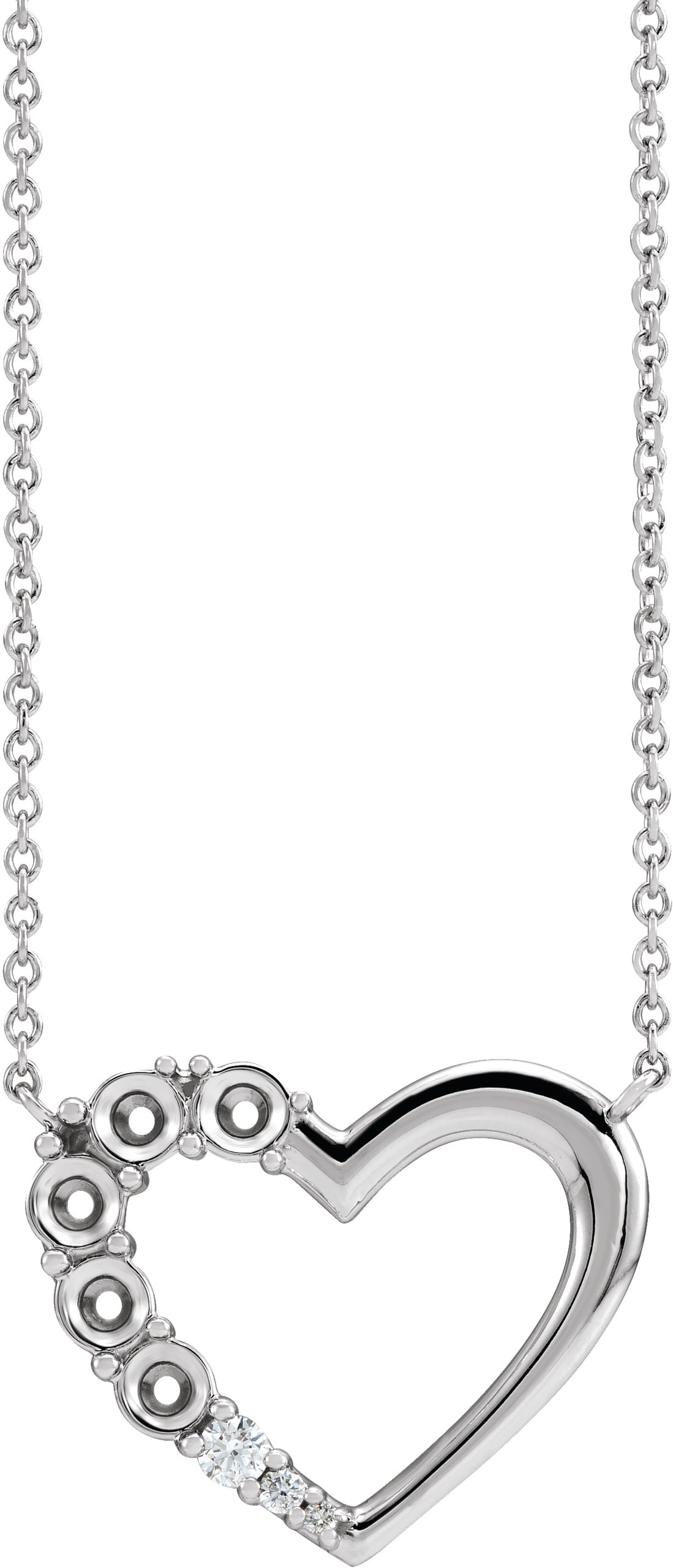 Family Heart Necklace or Center