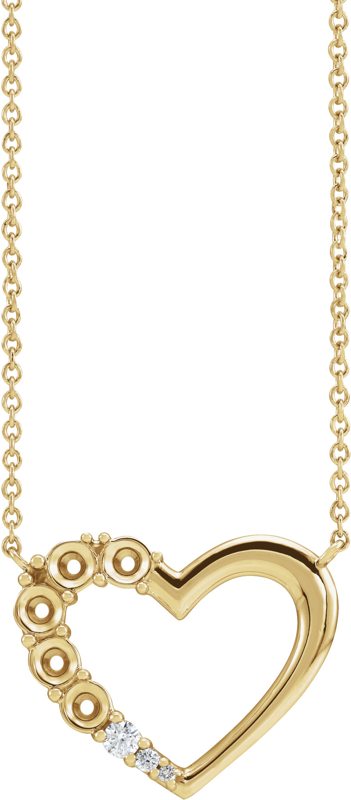 Family Heart Necklace or Center