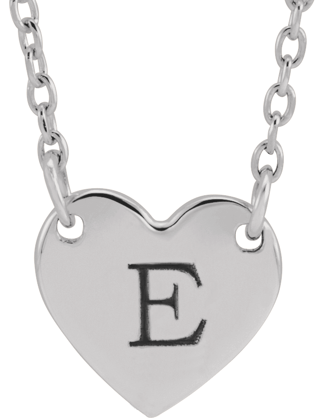 86774, Engravable Heart Necklace