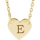 Engravable Heart Necklace 