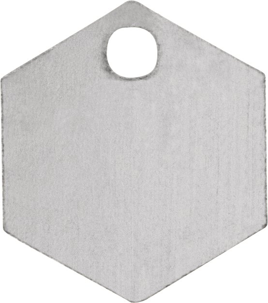 Engravable Hexagon Dangle