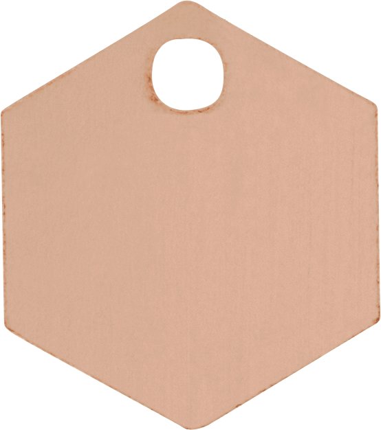 Engravable Hexagon Dangle