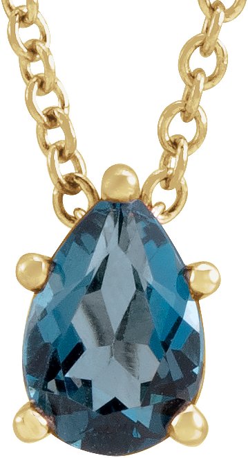 Pear 5-Prong Solitaire Necklace or Slide Pendant