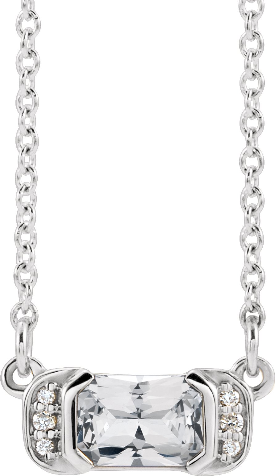 Accented Bar Necklace or Center