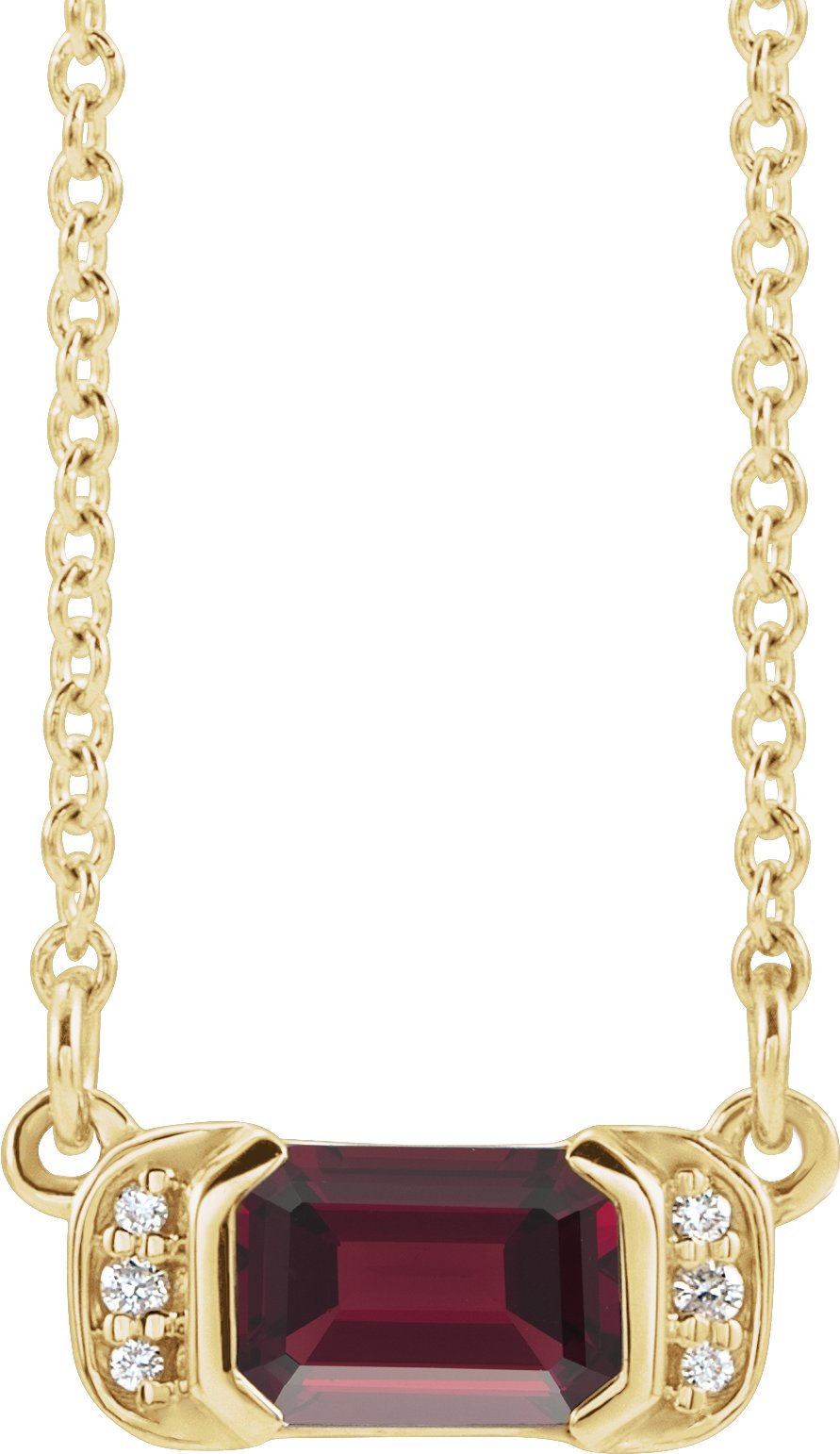 Accented Bar Necklace or Center