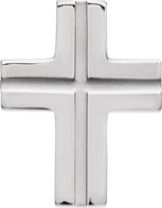 Grooved Cross Pendant
