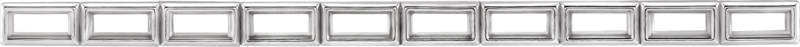 Straight Baguette Bezel-Set Strip Setting