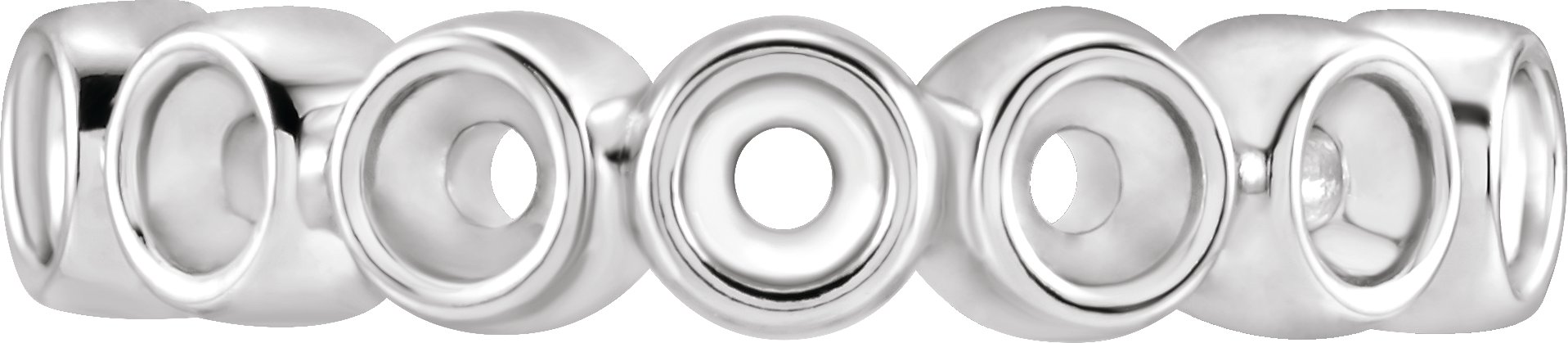 Round Multi-Stone Bezel-Set Shank Setting