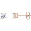 14K Rose 1 CTW Lab Grown Diamond Stud Earrings Ref 17058980