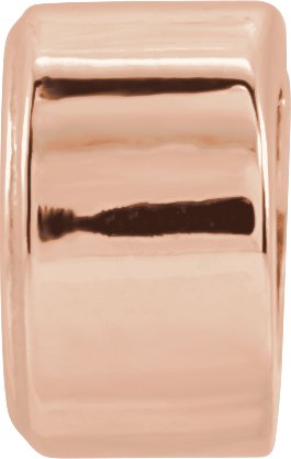 Round Bezel-Set Earring Setting