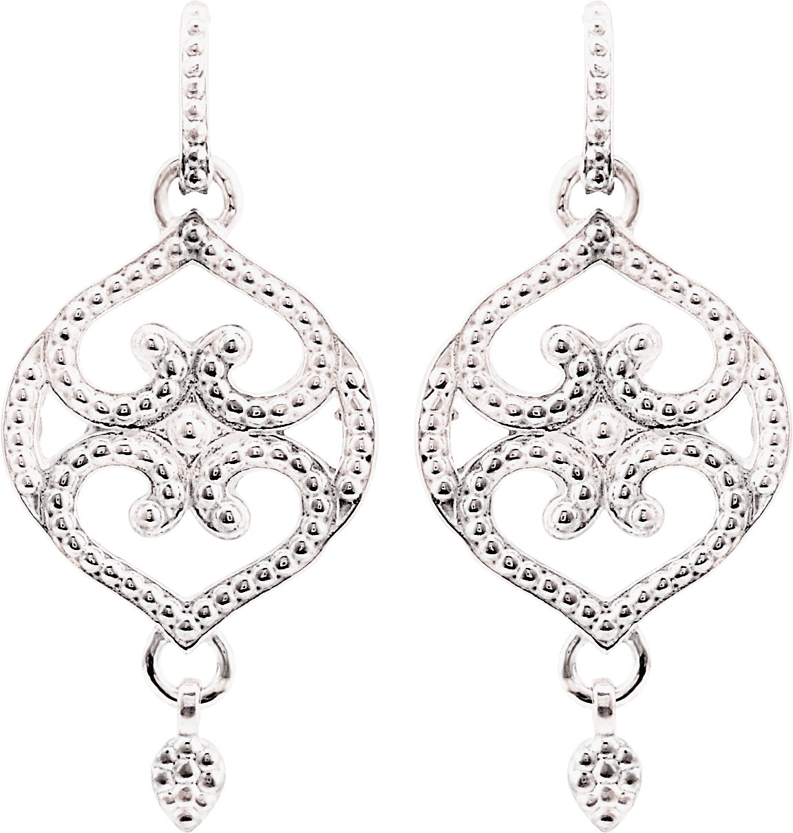 Granulated Scroll Earrings