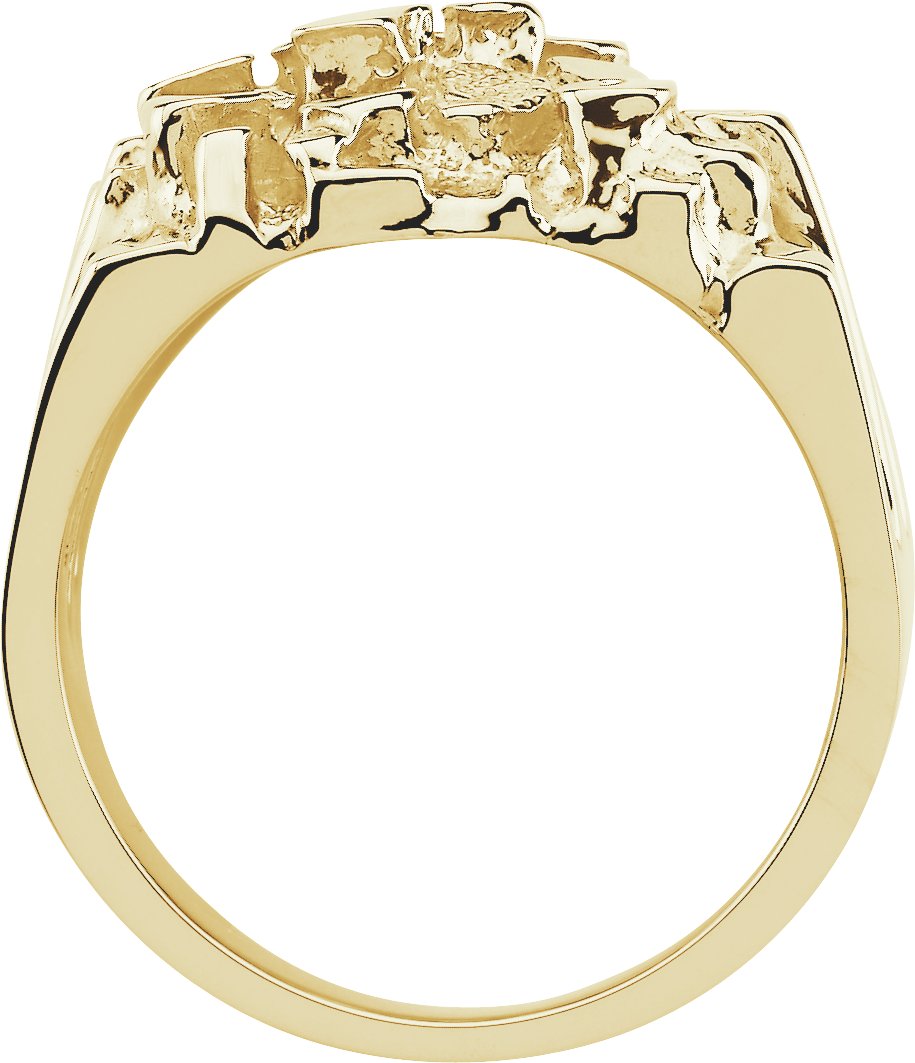 14K Yellow Nugget Ring