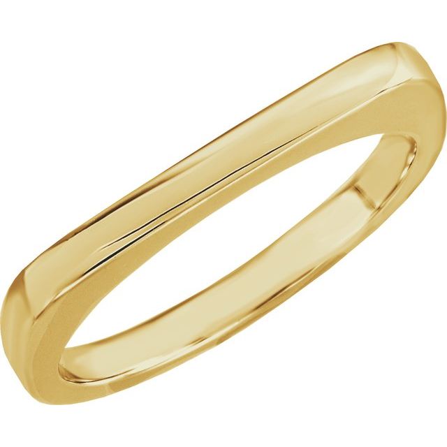 10K Yellow Stackable Ring