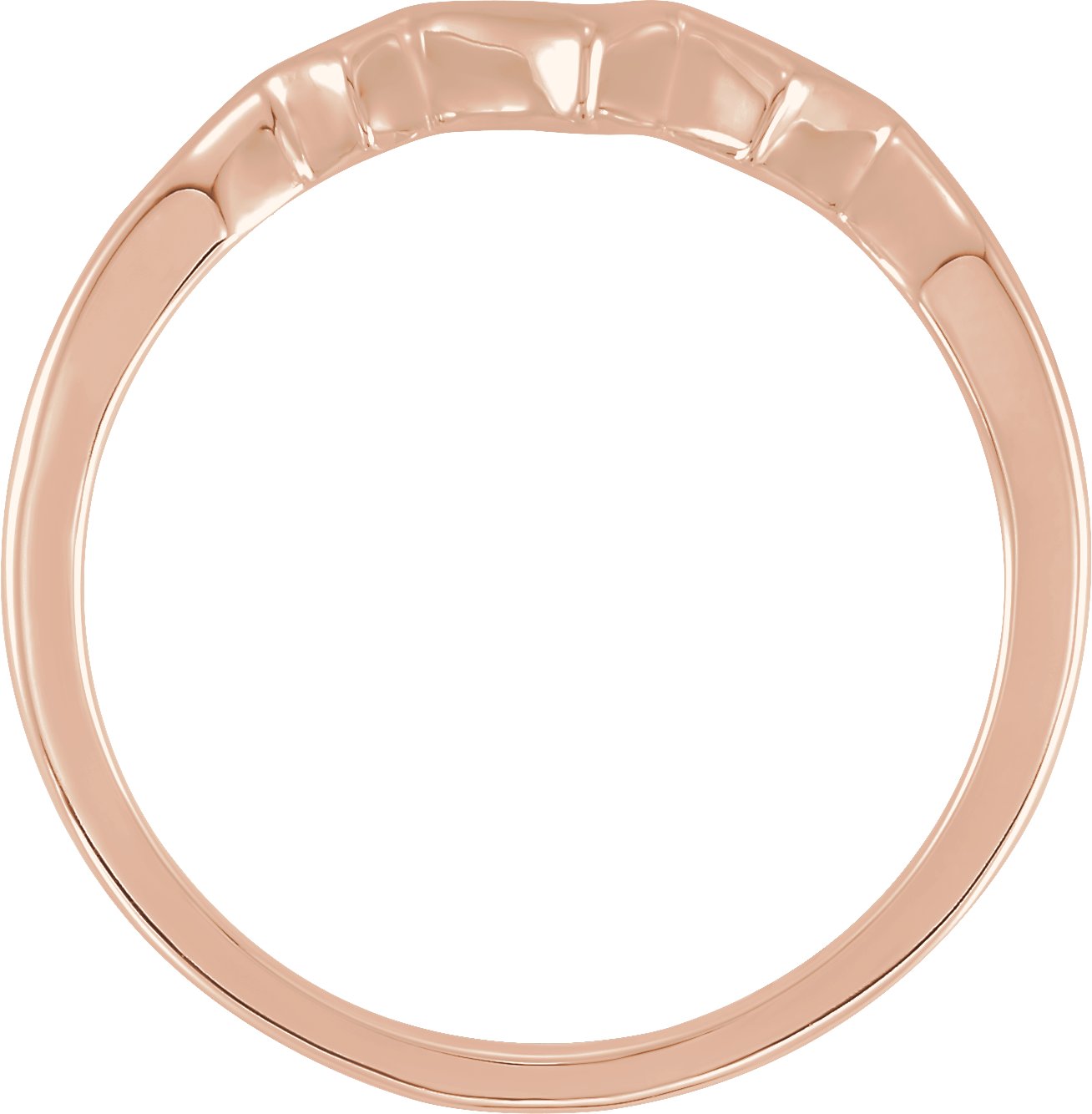 14K Rose Heartbeat Ring