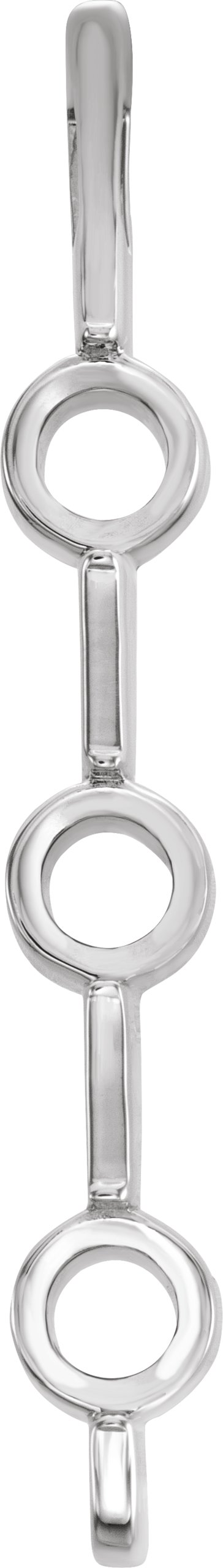 Three-Stone Bar Slide Pendant