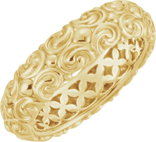 14K Yellow Sculptural-Inspired Ring