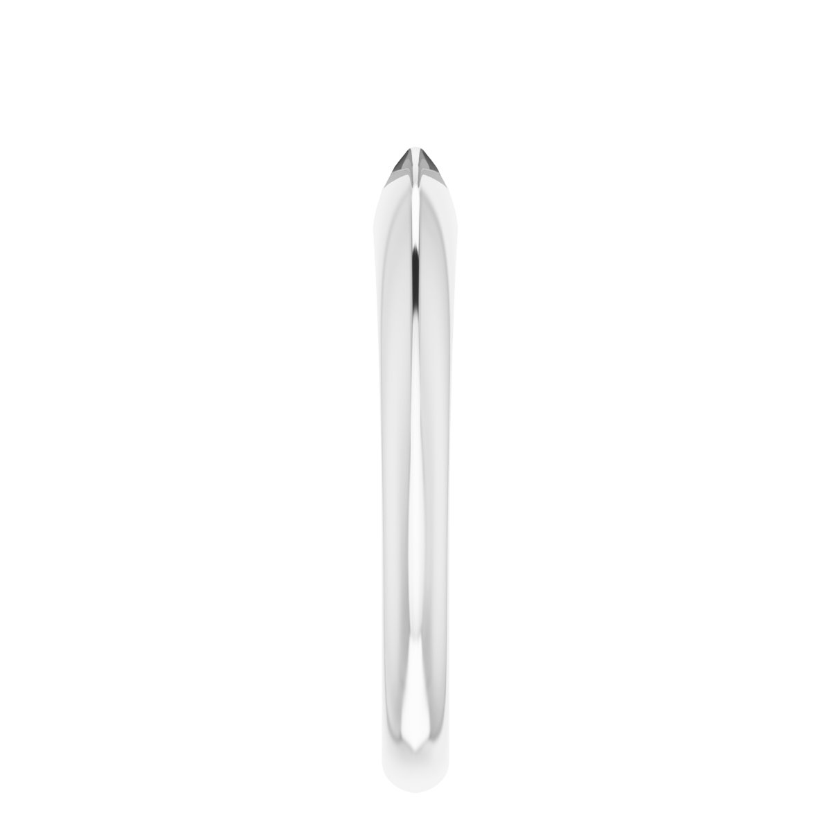 10K White & 14K White 4-4.1 mm Round 4-Prong Light Solitaire Ring Mounting-4