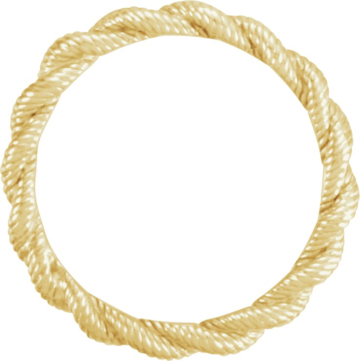 14K Yellow Twisted Rope Band Size 5