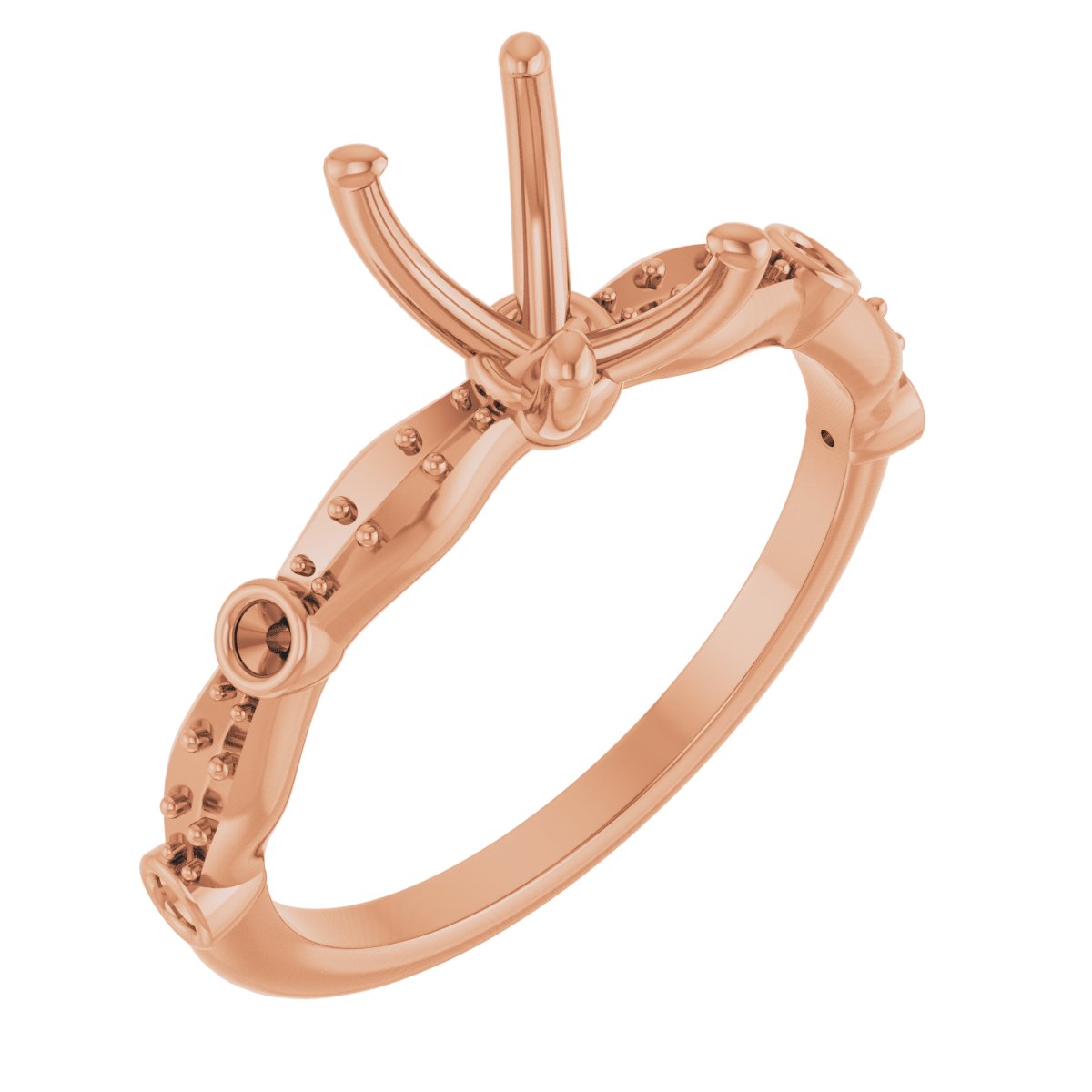 Accented Vintage-Inspired Engagement Ring