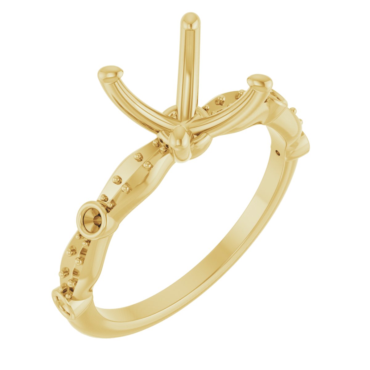 Accented Vintage-Inspired Engagement Ring