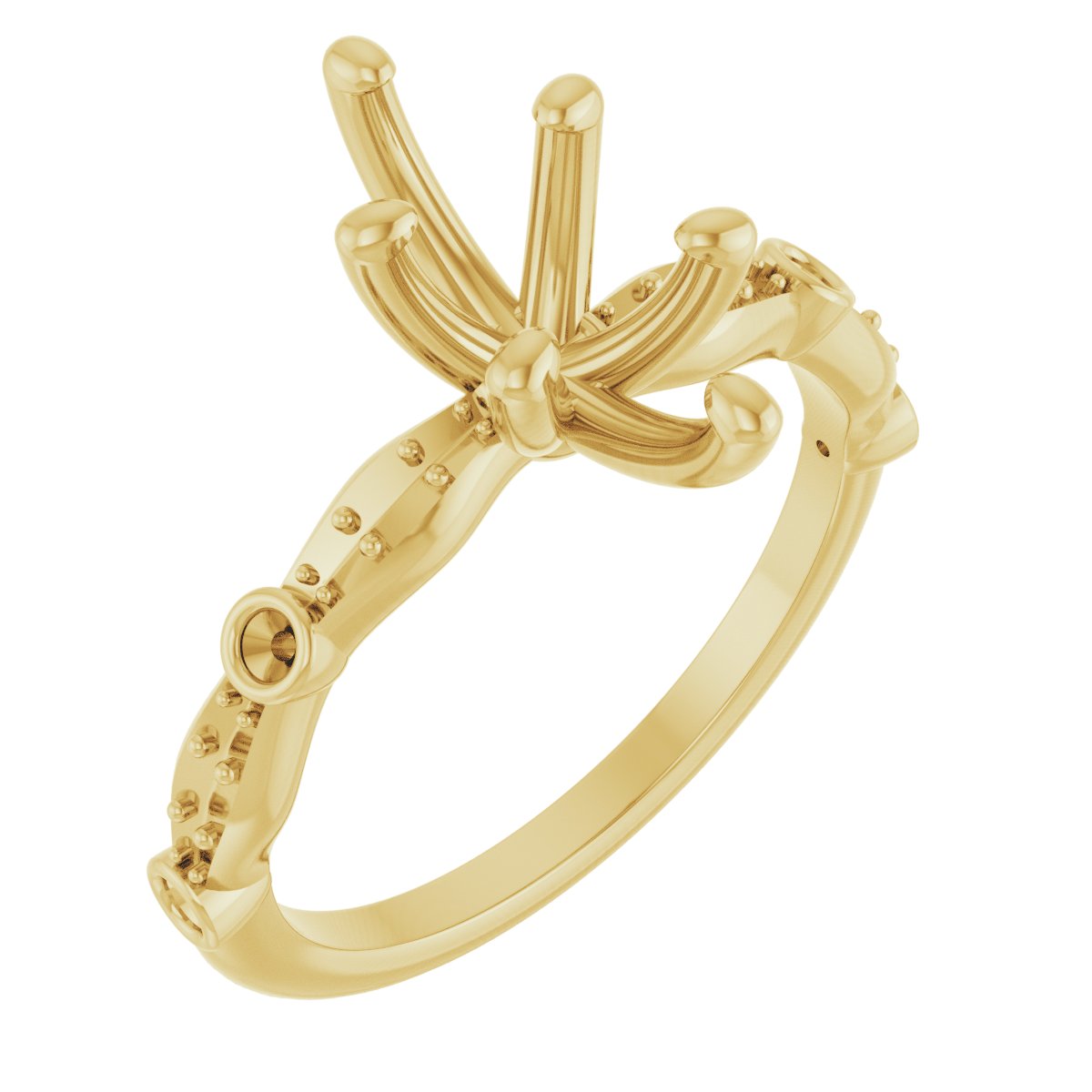 Accented Vintage-Inspired Engagement Ring