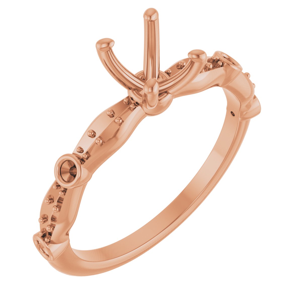 Accented Vintage-Inspired Engagement Ring