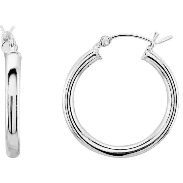 Silver tube earrings Silver tube earrings