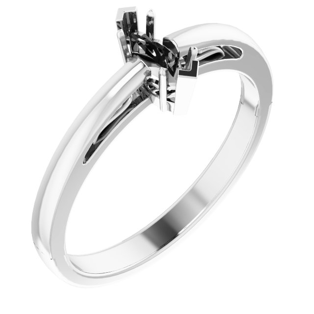Solitaire Scroll Setting® Ring