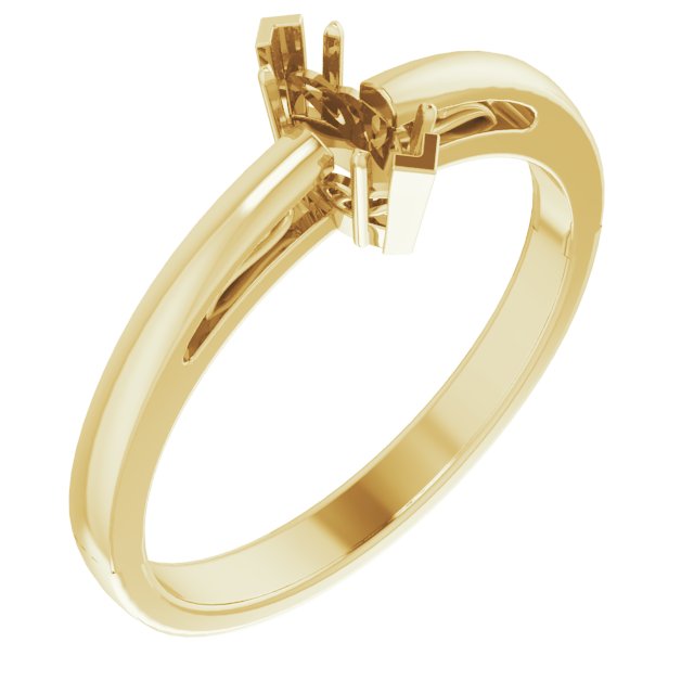 Solitaire Scroll Setting® Ring