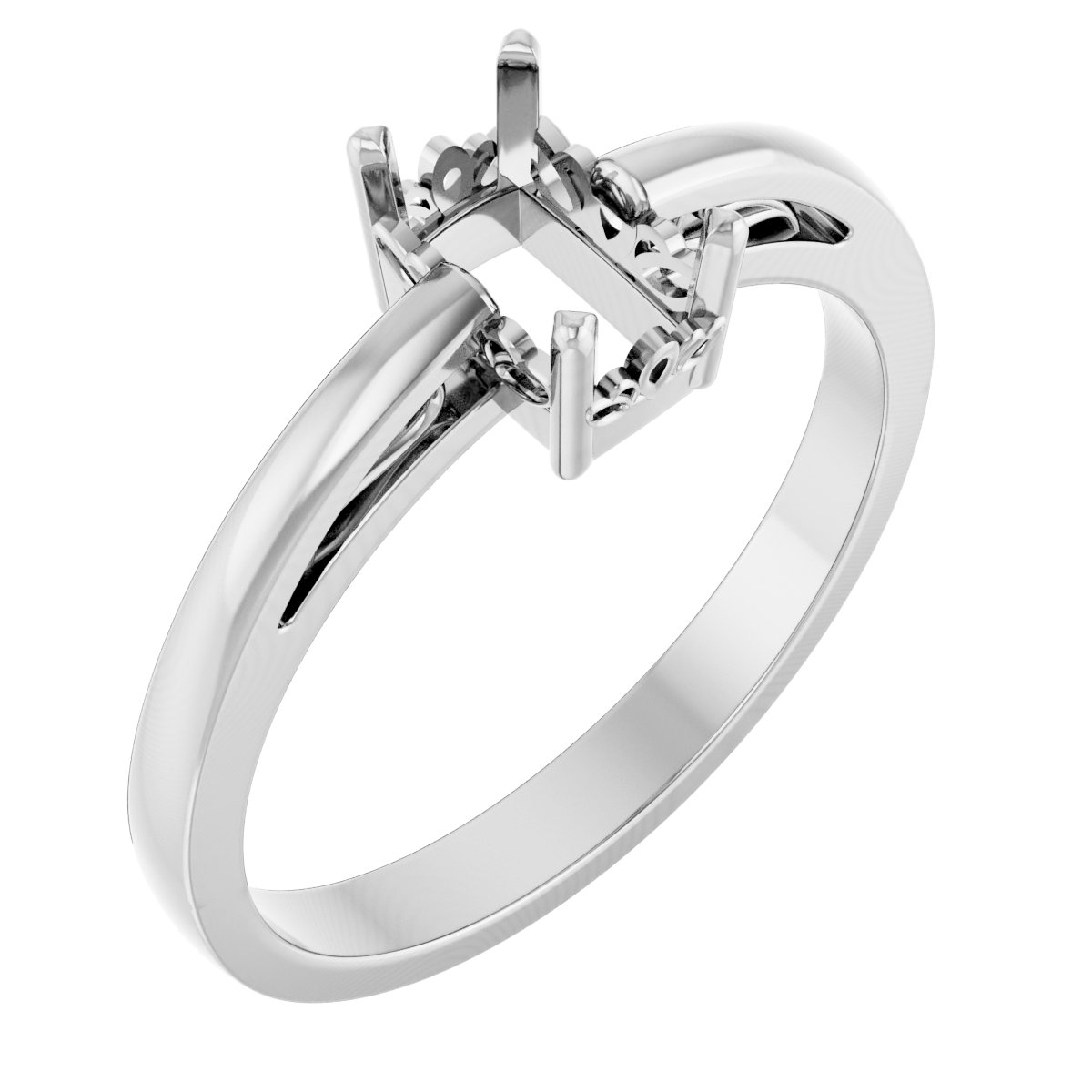 Solitaire Scroll Setting® Ring