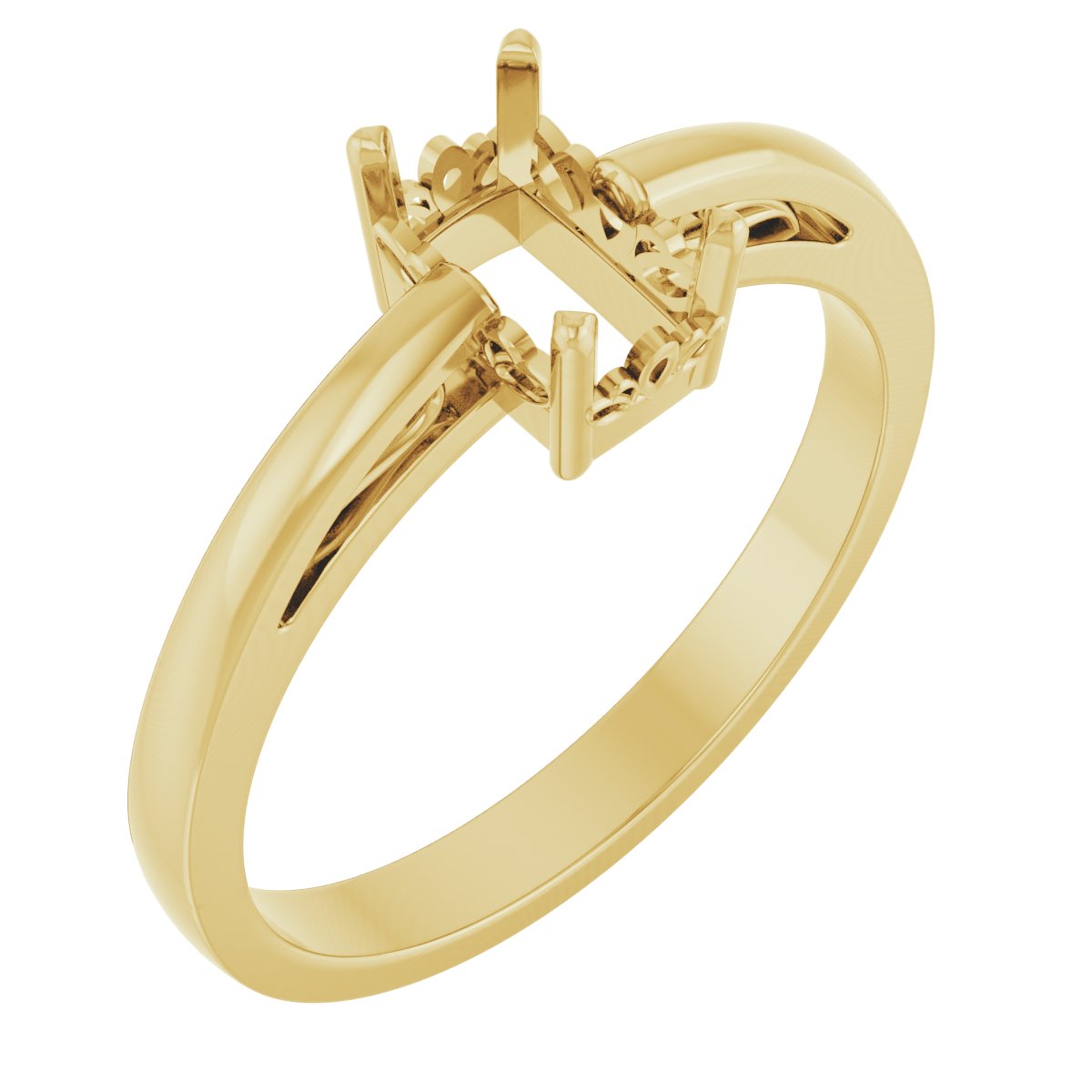 Solitaire Scroll Setting® Ring