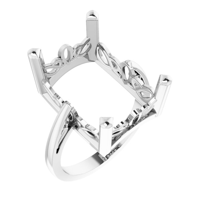 Solitaire Scroll Setting® Ring
