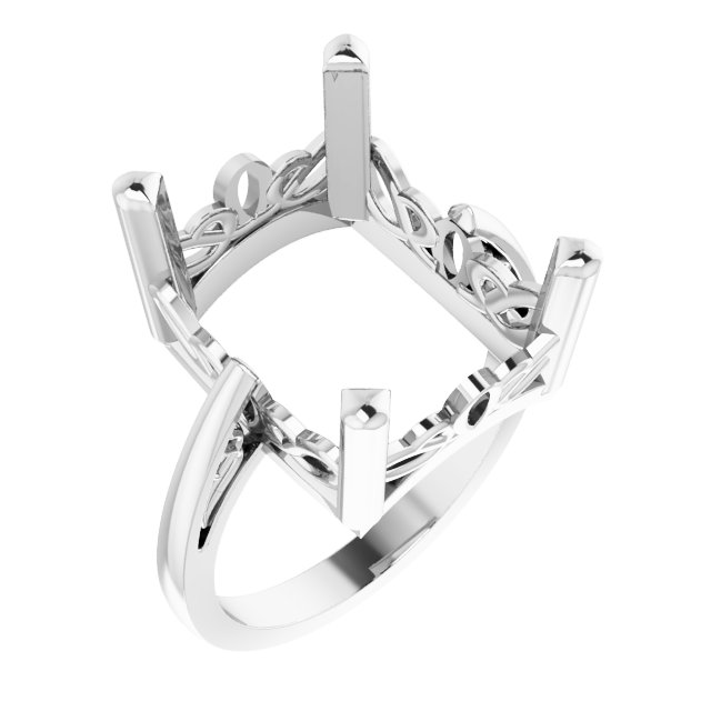 Solitaire Scroll Setting® Ring