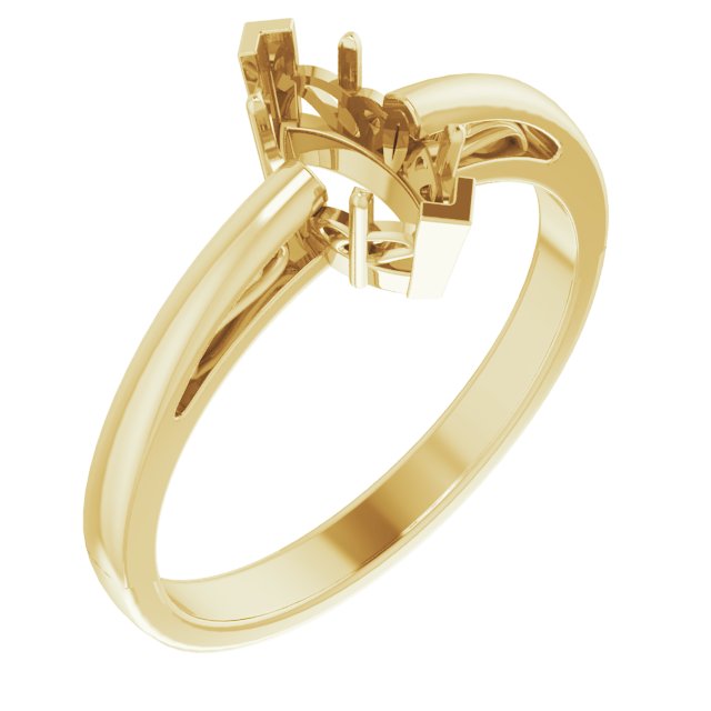 Solitaire Scroll Setting® Ring