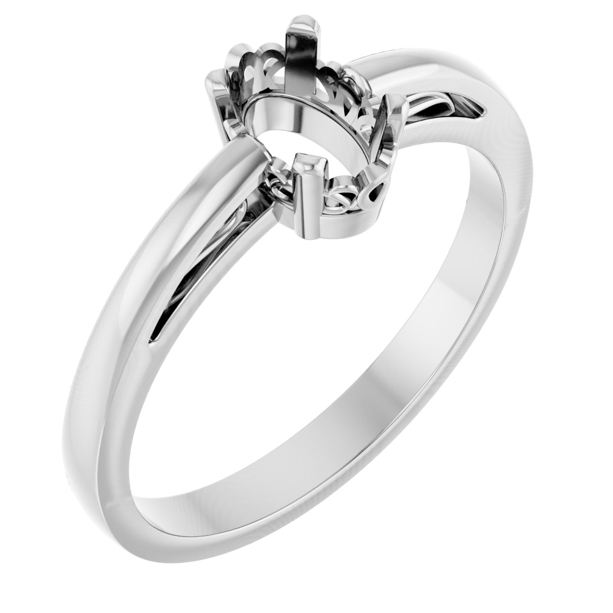 Solitaire Scroll Setting® Ring