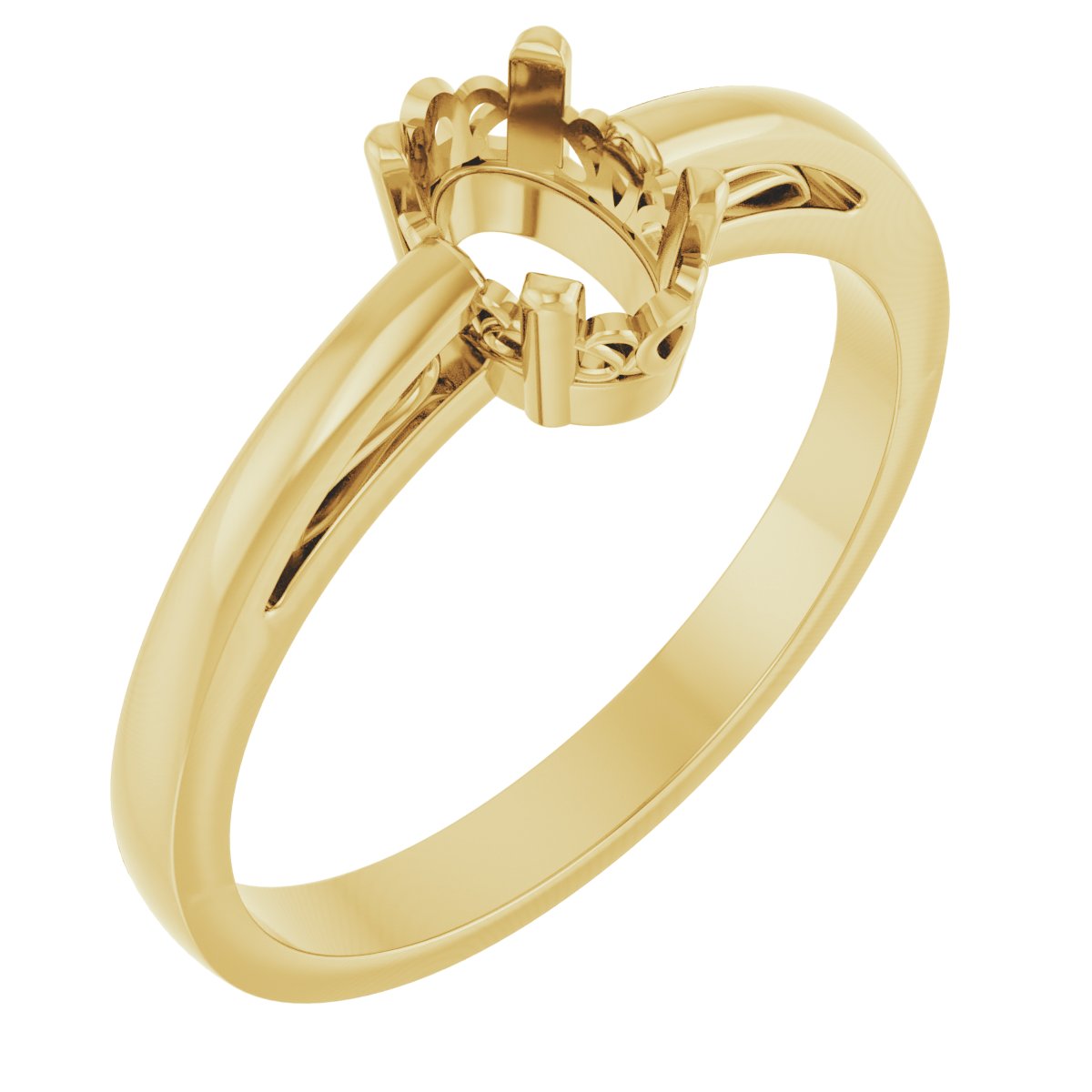 Solitaire Scroll Setting® Ring