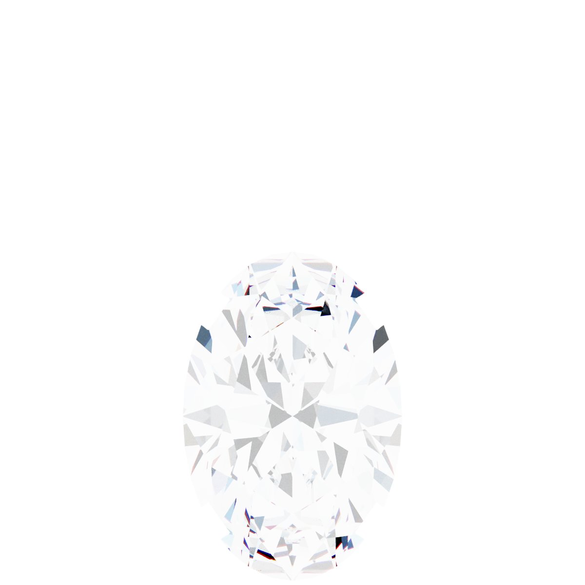 Oval 4-Prong Solitaire Necklace or Pendant