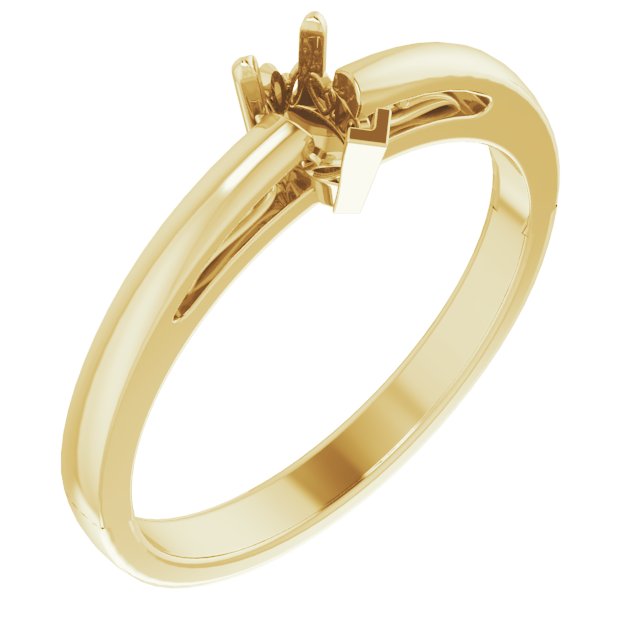 Solitaire Scroll Setting® Ring