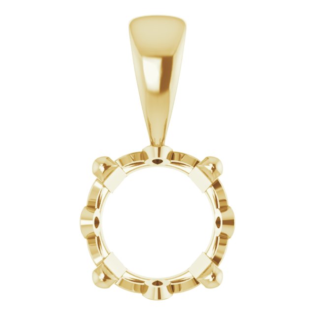 Round 4-Prong Scroll Setting® Pendant