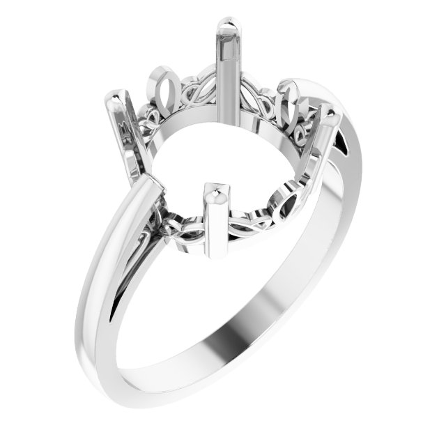 Solitaire Scroll Setting® Ring